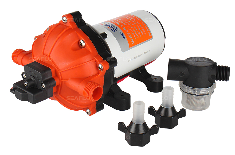 SEAFLO ปั๊มน้ำ DC12V รุ่น SEAFLO-51 แรงดัน 4.1 บาร์ 1,200 ลิตร/ชม.( ปั๊มสูบน้ำ/พ่นหมอก/สปริงเกอร์ )