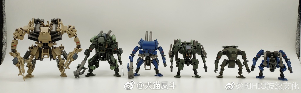 MM001 (แพค 3 ตัว) V-LINK MECHA STRIKER+LOGISTIC SET (Blue+Brown+Green) [RIHIO]