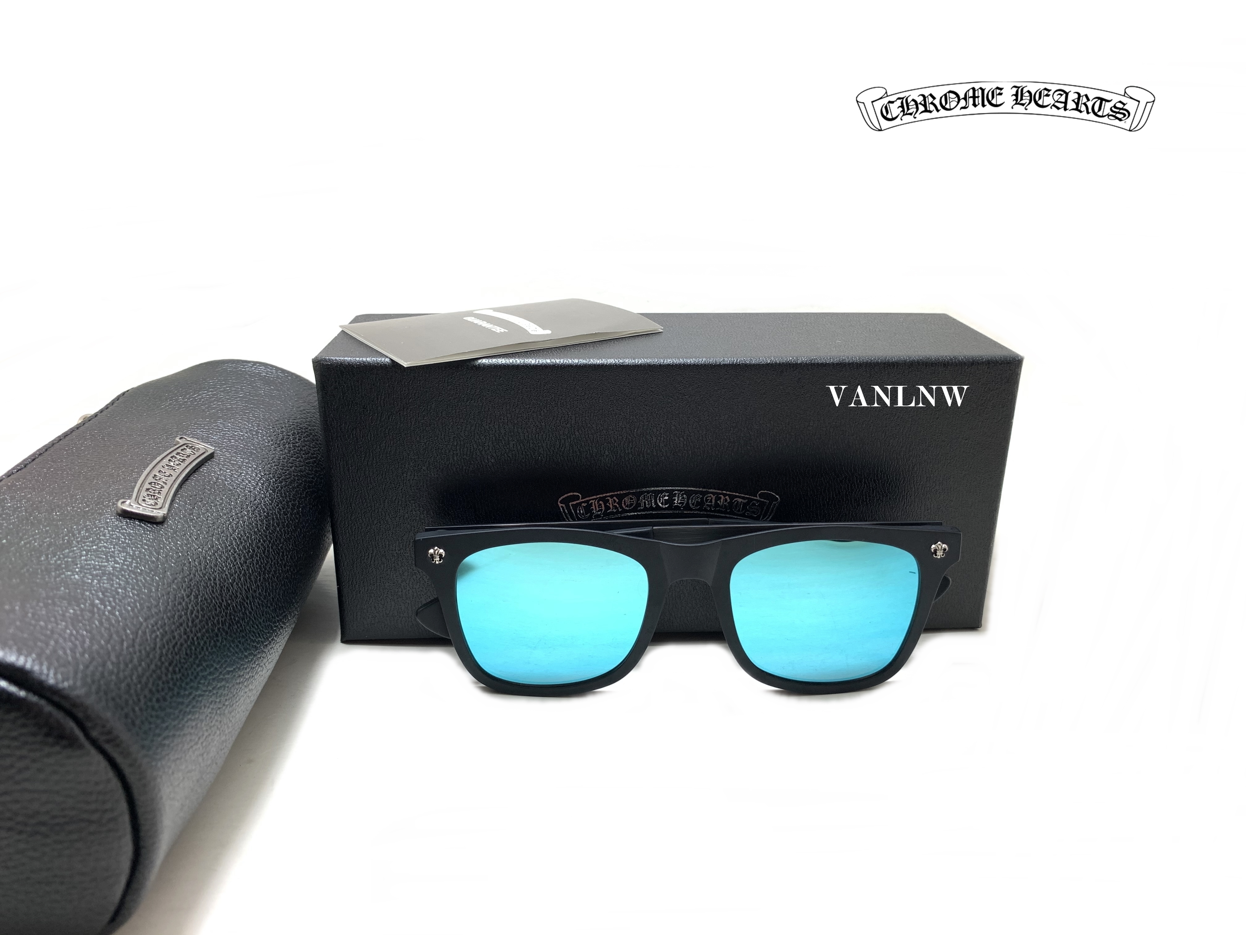 แว่นกันแดด Chrome Hearts FRUM II Sunglasses <ปรอทน้ำเงิน>