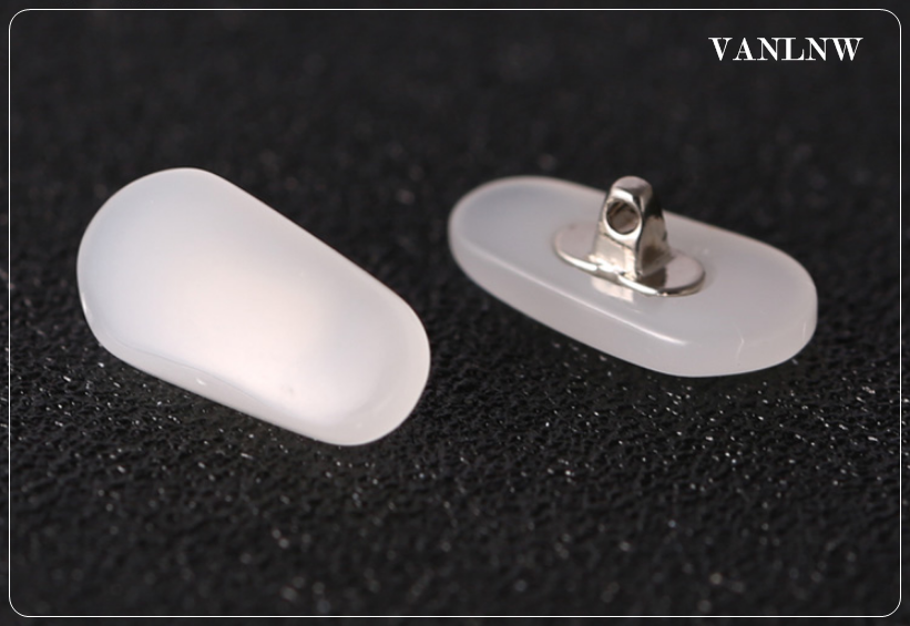 แป้มจมูกแว่นตาหยก Nosepads ลดอาการปวด แบบเสียบไขน็อต <เขียว,ขาว,ดำ>