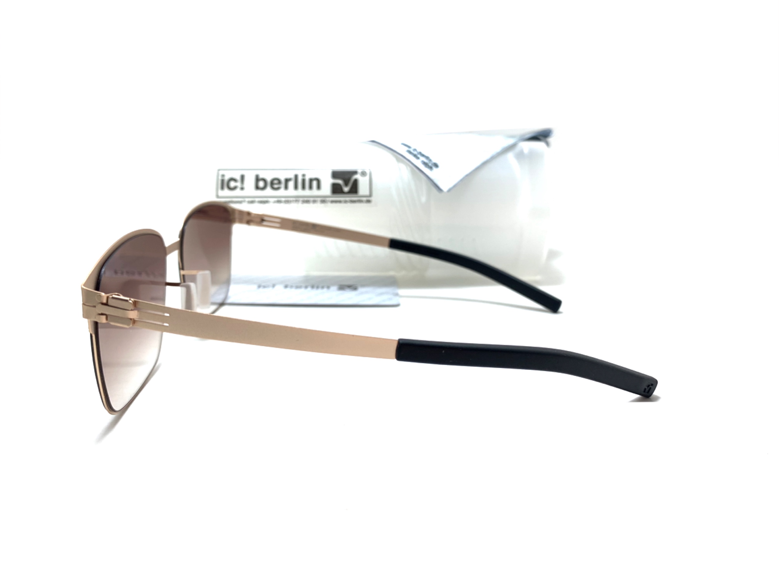 แว่นกันแดด ic berlin model Robert H. matt gold 57-17 <ทอง>