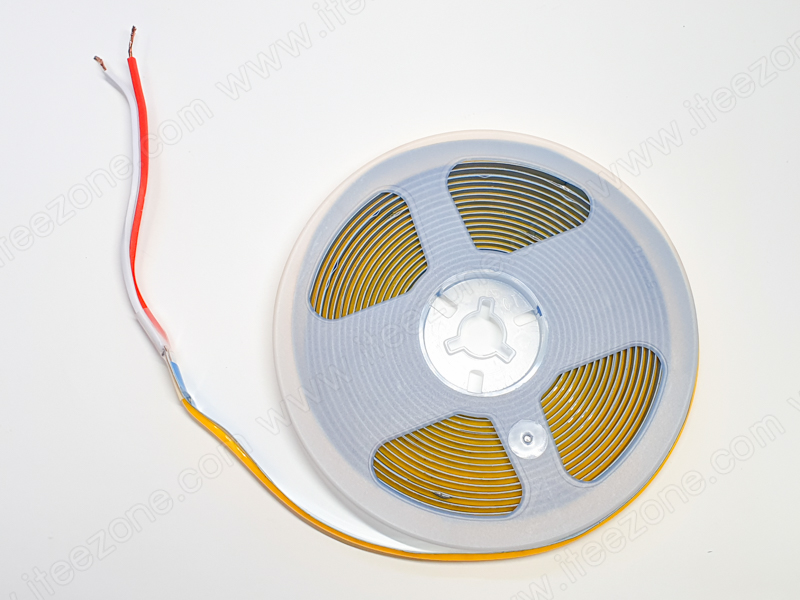 สีวอร์ม Warm White 3000K ไฟเส้น Strip light LED COB 300led/m 30W 12V IP20 (ไม่กันน้ำ) เป็นรุ่นใหม่ล่าสุด ไม่เห็นเม็ดไฟเส้น LED