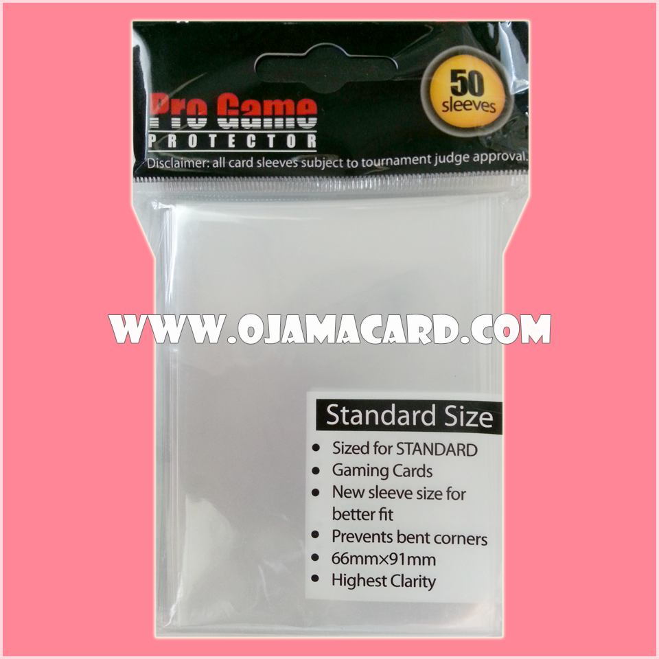 Pro Game PROTECTOR Sleeves — Crystal Clear Standard Size「50ct.」