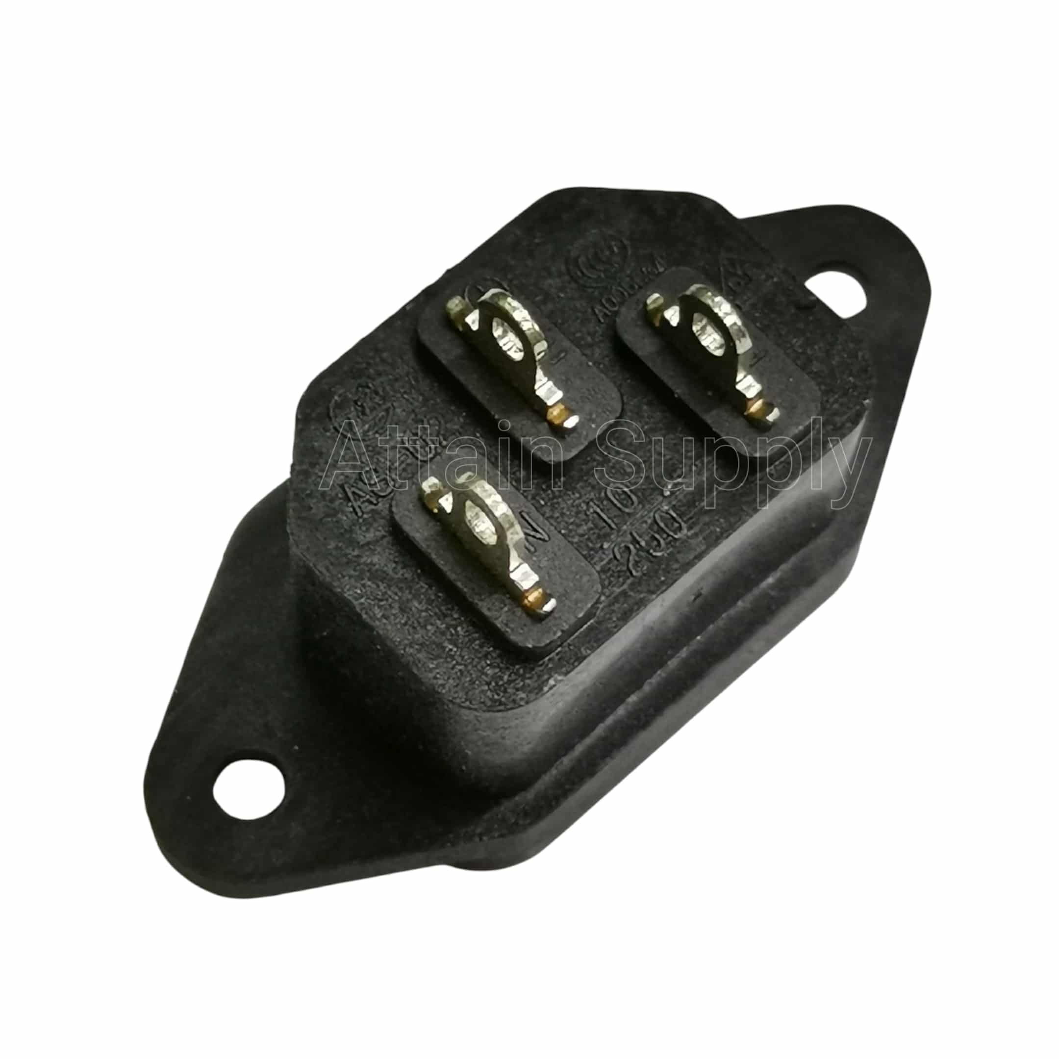 เต้ารับAC-3ขาผู้ ติดแท่น ขอบยึดน็อต