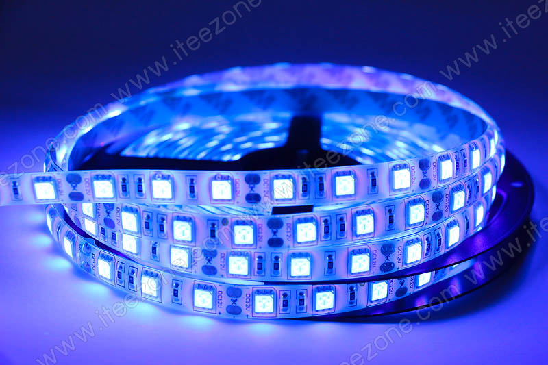 LED Strip เส้น ม้วน 5 เมตร Black light UV (กันน้ำ IP65)
