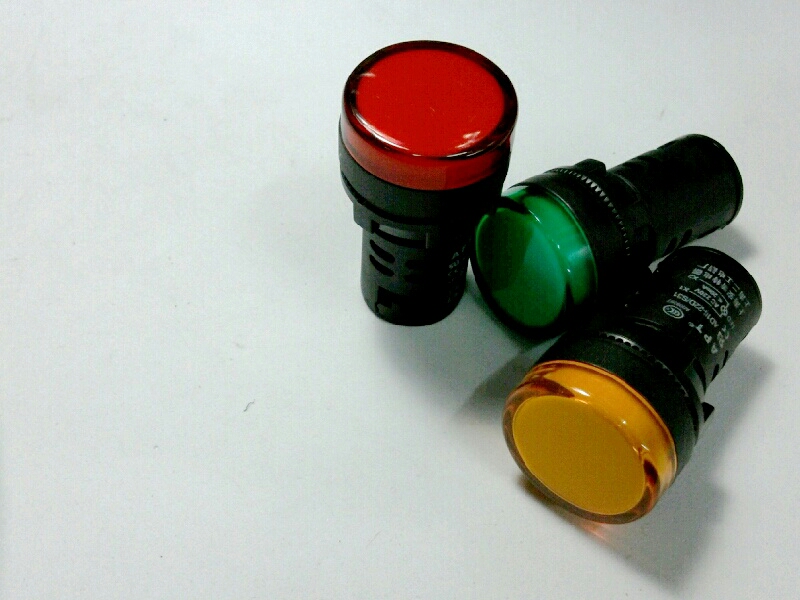 หลอดหน้าปัด-หัวตัด22MM./220V