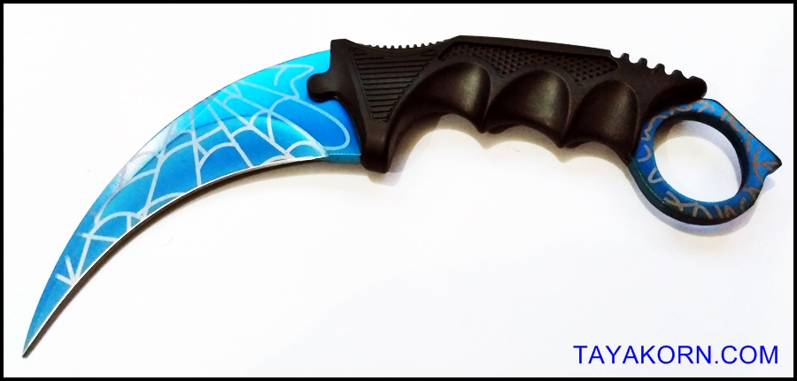 มีดคารัมบิต บลูสไปเดอร์ Blue Spyder Karambit Knife TKKB-BS9
