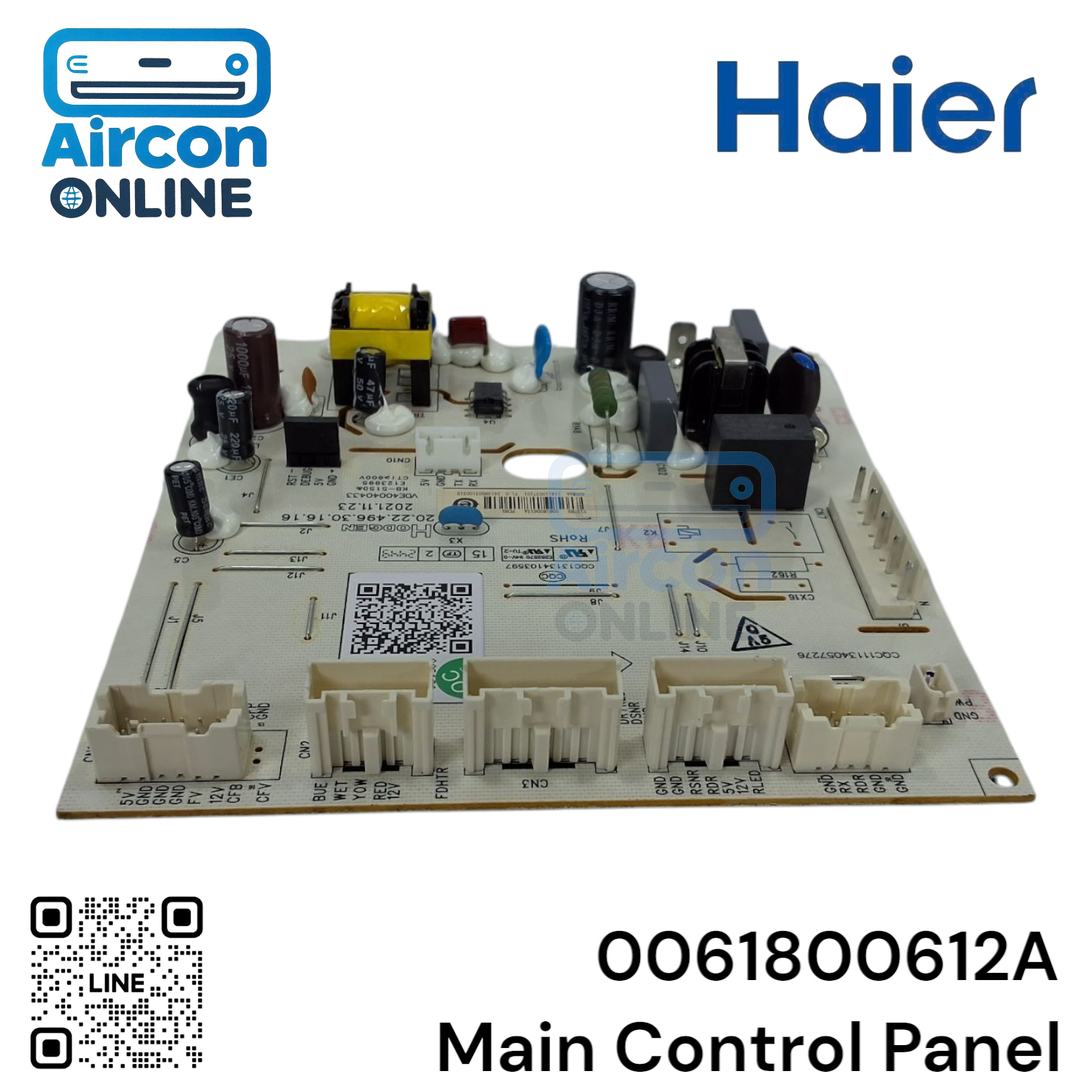 Main Control Panel ตู้เย็น Haier รหัส 0061800612A ของแท้ ใหม่ มือ 1