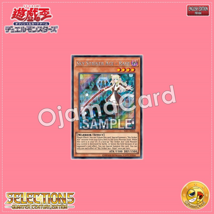 SLF1-AE035 : Sky Striker Ace - Raye / Flash Sword Princess - Raye (Ultimate Rare)