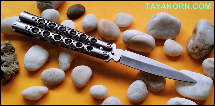 มีดซ้อมควง บาลีซองลองไอซ์แลนด์ ฺLONG ICELAND Balisong TRAINER Knife