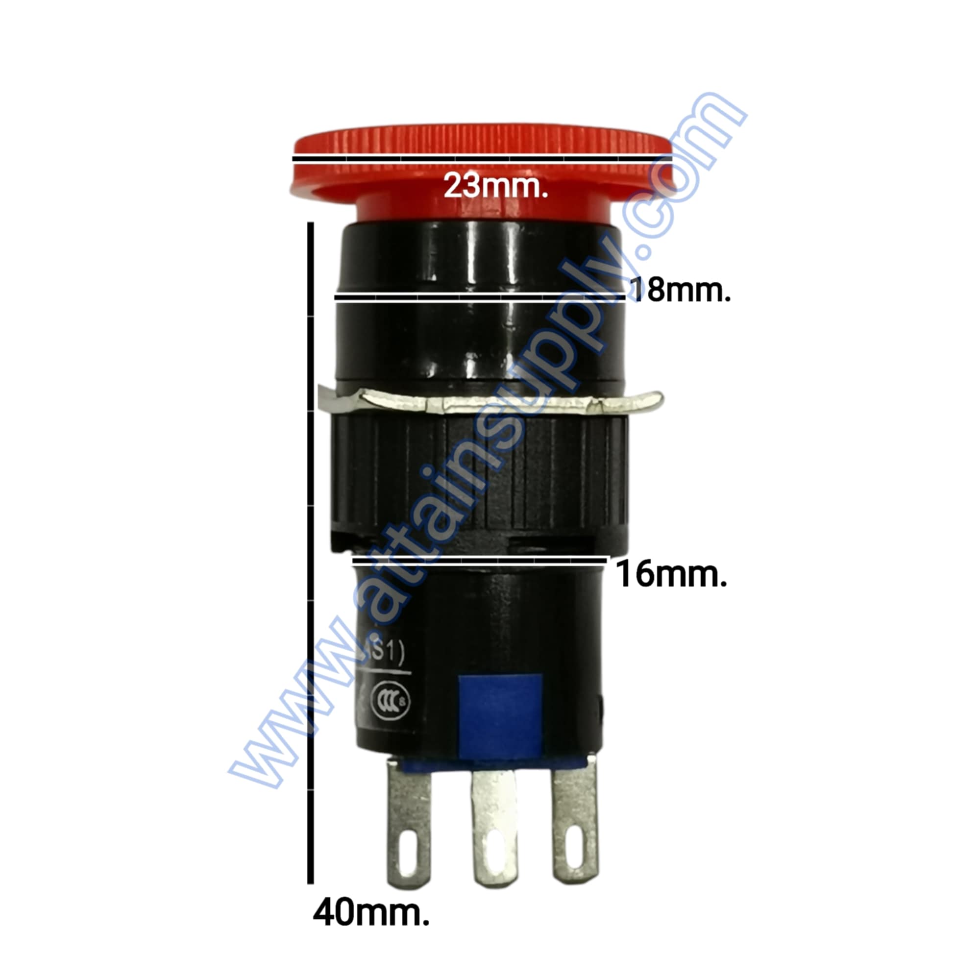สวิทช์หัวเห็ด กดเปิด-หมุนปิด/ลูกศร