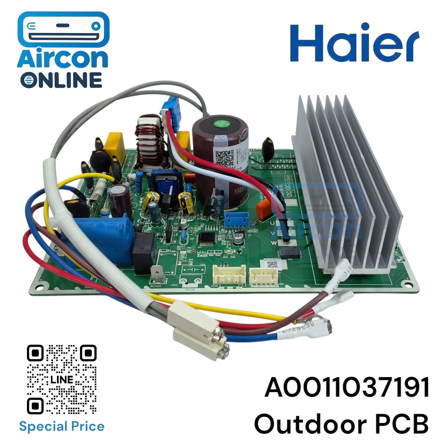 Outdoor PCB แอร์ HAIER รหัส. A0011037191 ของแท้ ใหม่ มือ 1