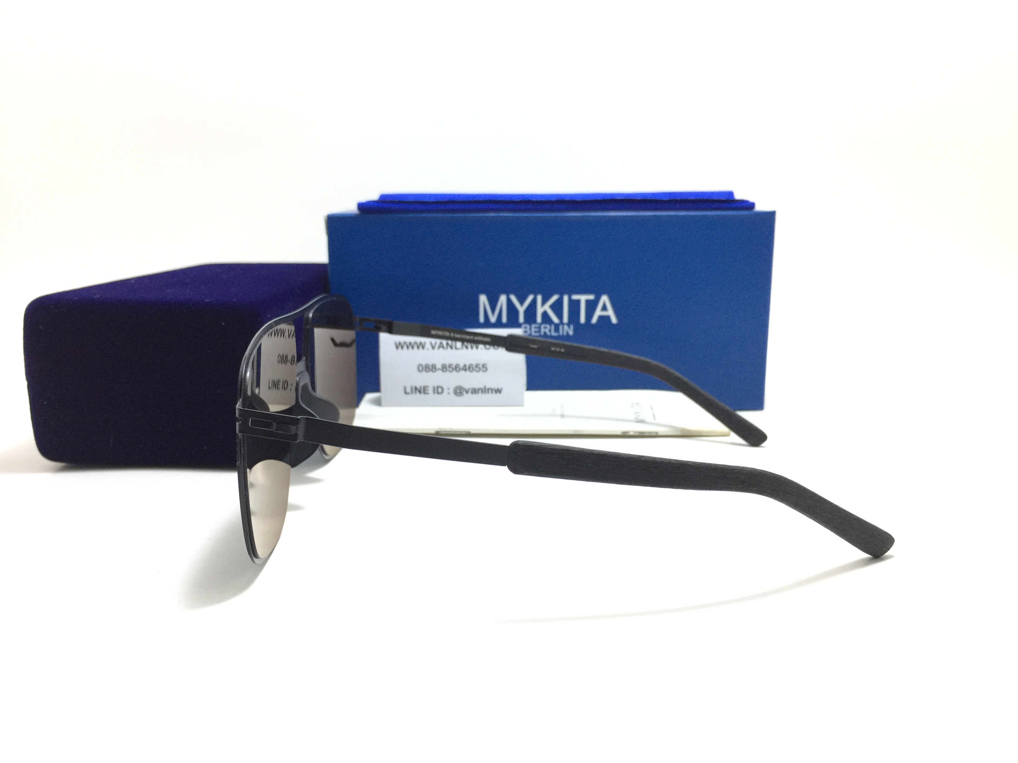 แว่นกันแดด MYKITA OAK MH1-Black/Pitch Black <ดำ>