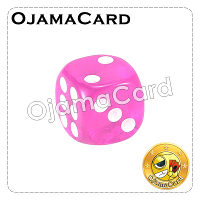 13MM 6 Sided Dice Block — Transparent : Pink「1 Dice」