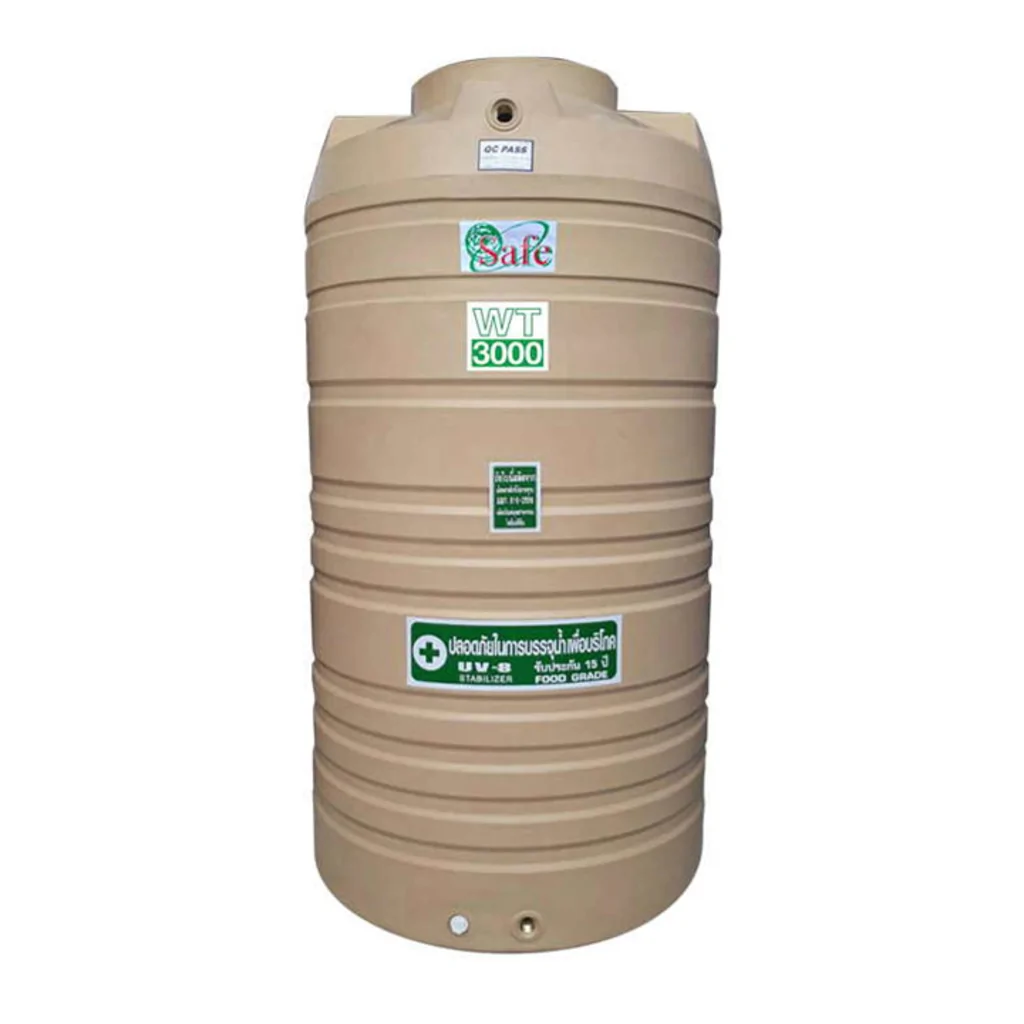 Safe ถังเก็บน้ำบนดินขนาด 3000 ลิตร รุ่นแกรนิตทราย