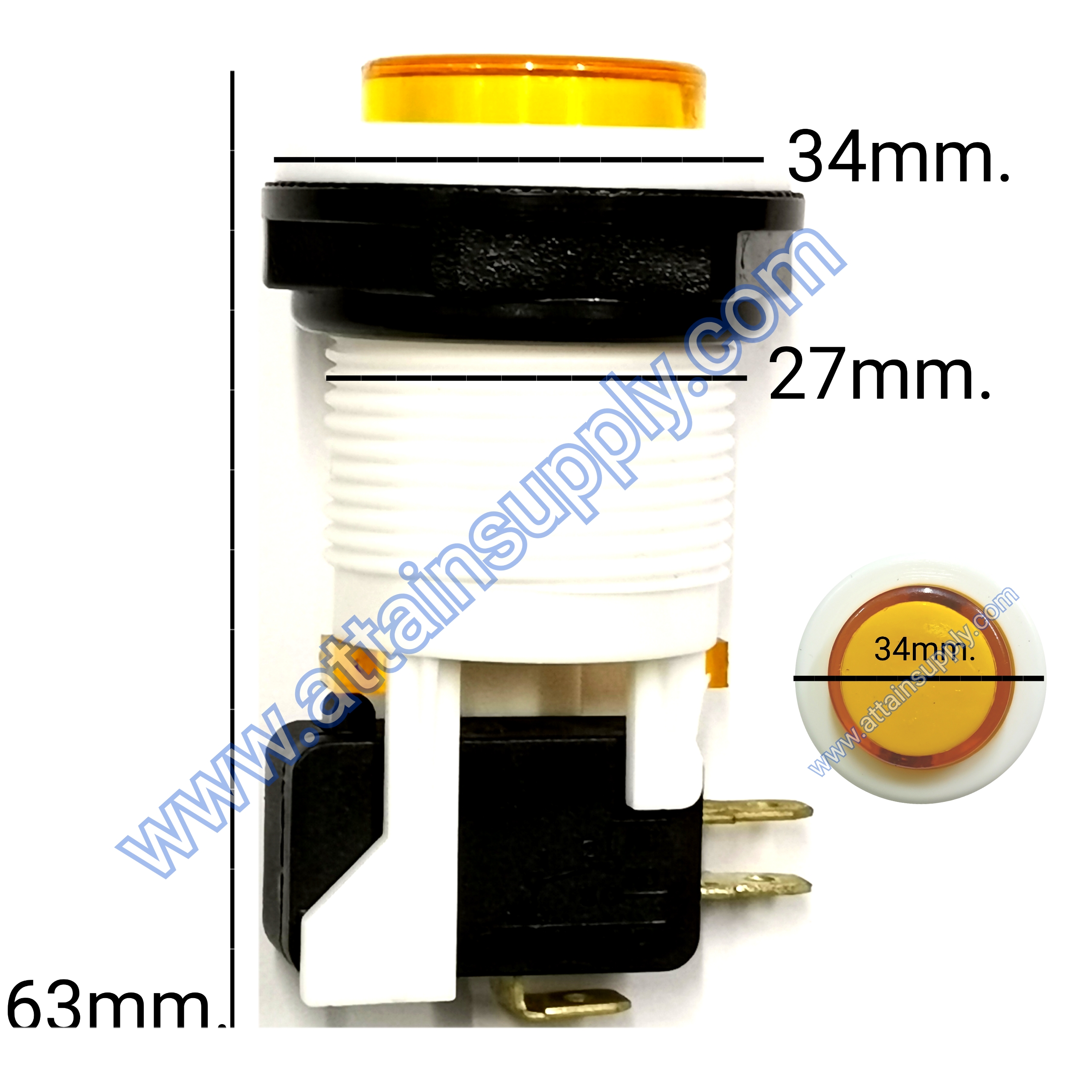 สวิทช์กดติด-ปล่อยดับ NO.13-MICRO/YELLOW