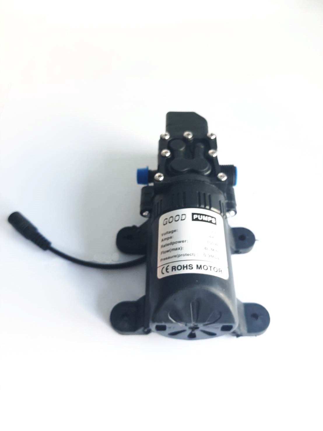 06-GOOD-12VDC-P GOOD PUMPS ชุดปั๊มล้างรถ DC 12V 9 บาร์ 100W (Pressure switch) + ที่จุดบุหรี ชุด B