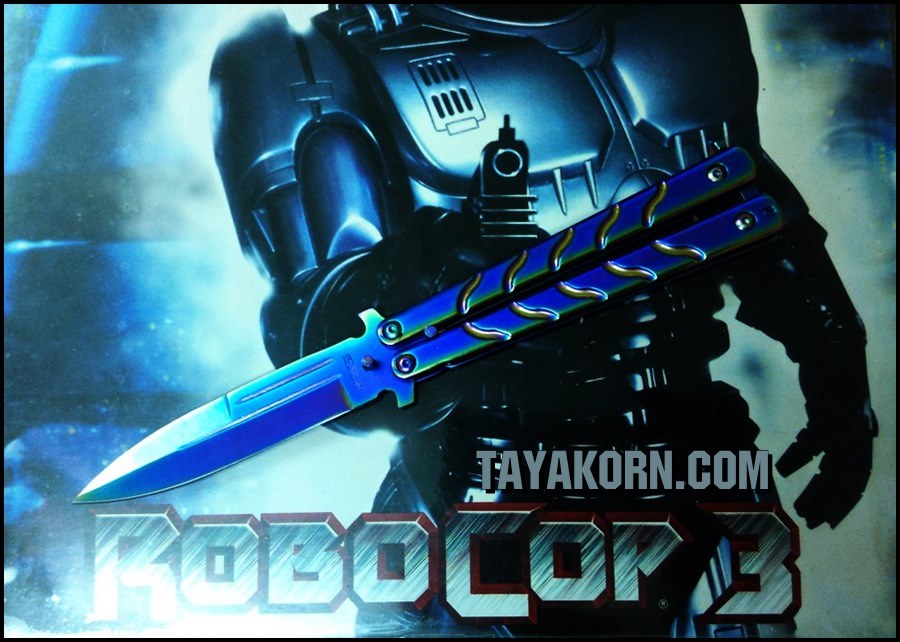 มีดBalisong TKBS 009X The Robocop Rainbow