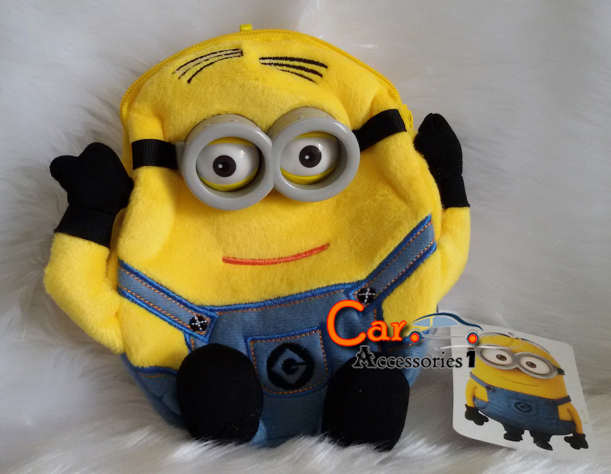 กระเป๋าสตางค์พวงกุญแจมินเนี่ยนสองตา Minion ลิขสิทธิ์แท้ New arrival!