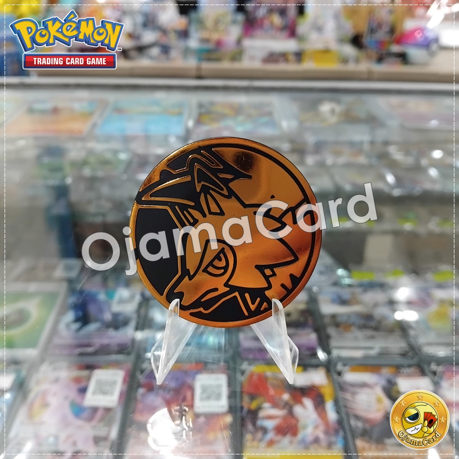 Pokémon TCG Official Coin | เหรียญโปเกม่อน (Large Size) — Lugarugan | Lycanroc (Gold) 98%「1 Coin」