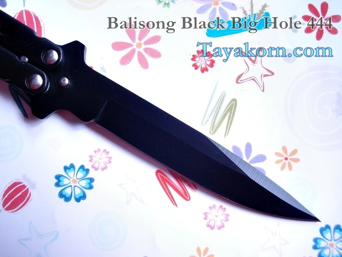 มีดควง Balisong Black Bighole 444 TK2013/00503