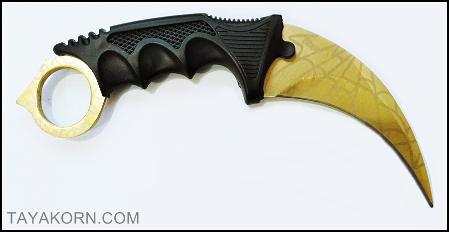 มีดคารัมบิต โกลเด้นสไปเดอร์ Golden Spyder Karambit Knife TKKB-GS8