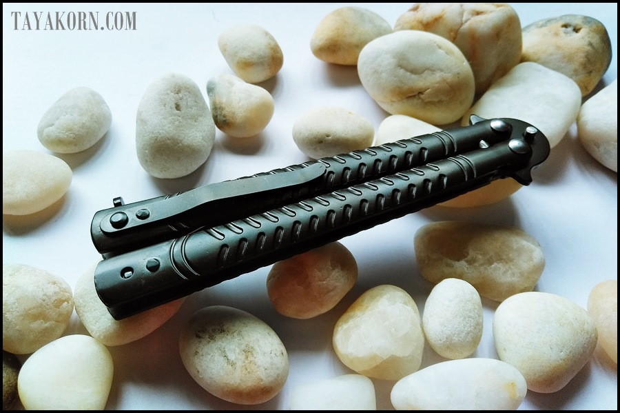 มีดควง แบล็คมิชิลิน ฺBlack Mishilin Balisong Knife TKBS-BM6