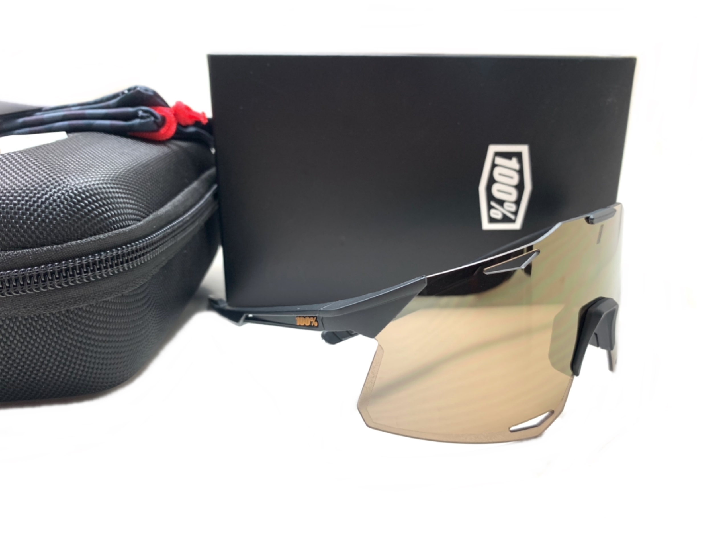 แว่นกันแดด แว่นปั่นจักรยาน 100% Speedcraft Hypercraft <Matte Black/Soft Gold Mirror Lens> รุ่นใหม่ล่าสุด 2020