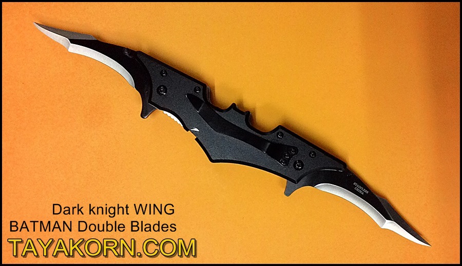 มีดพับ ดาร์คไนท์วิง แบทแมนดับเบิ้ลเบลด Dark Knight Wing Batman Double Blade TKFK-B1