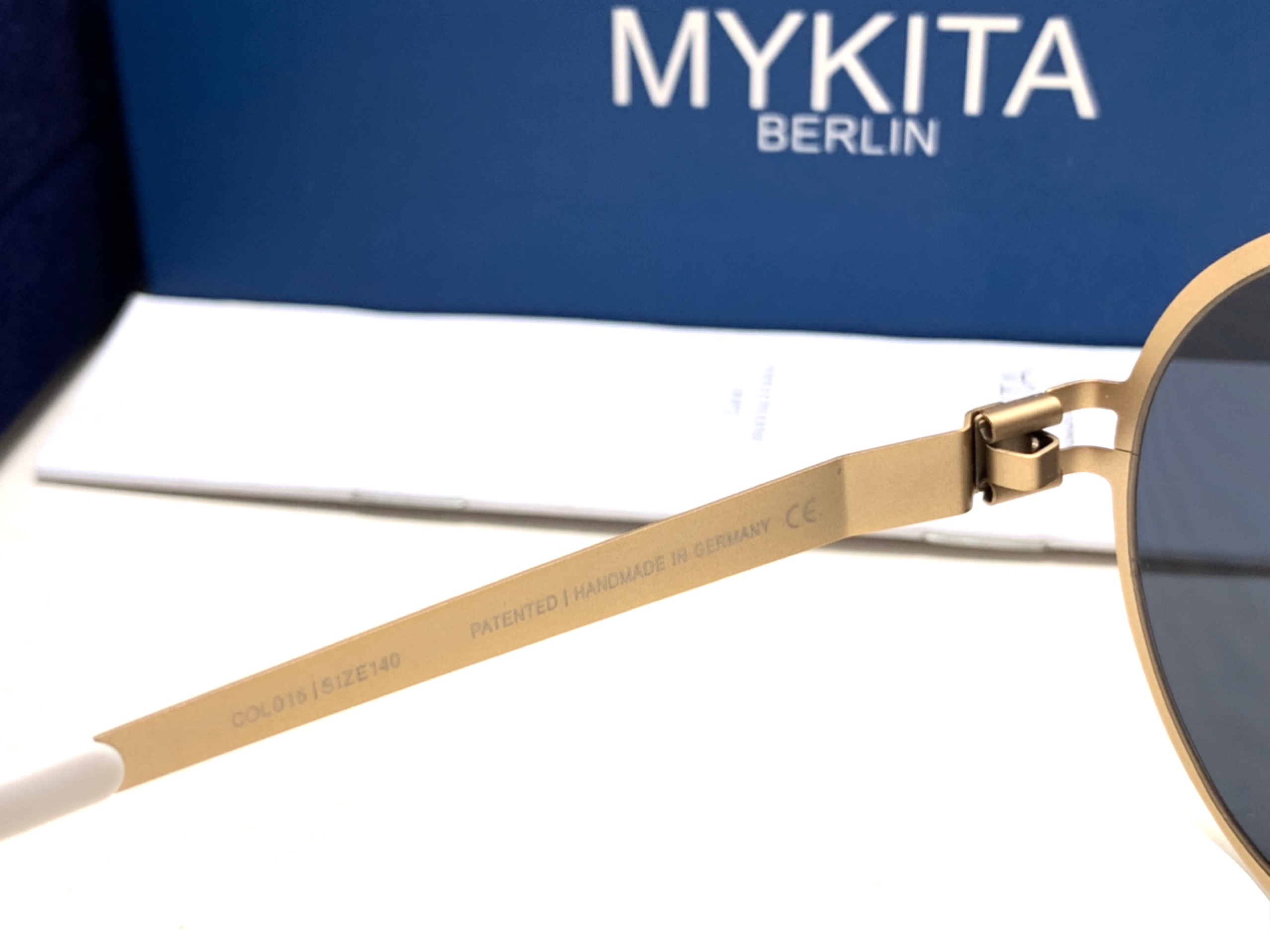 แว่นกันแดด MYKITA SEPP GOLD COL.015 63-12 140 <ปรอททอง>