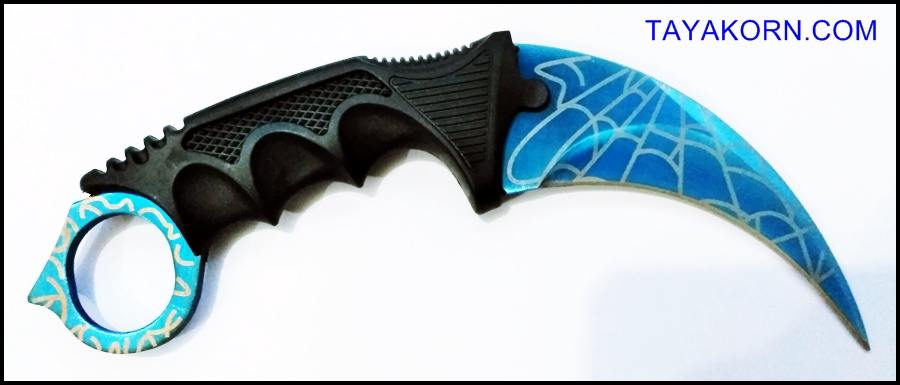 มีดคารัมบิต บลูสไปเดอร์ Blue Spyder Karambit Knife TKKB-BS9