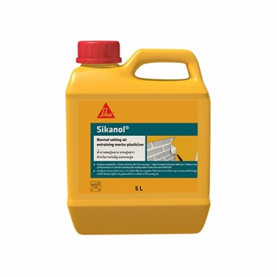 น้ำยาผสมปูนทราย สำหรับปูนก่อ ปูนฉาบ SIKA SIKANOL ขนาด 5 ลิตร