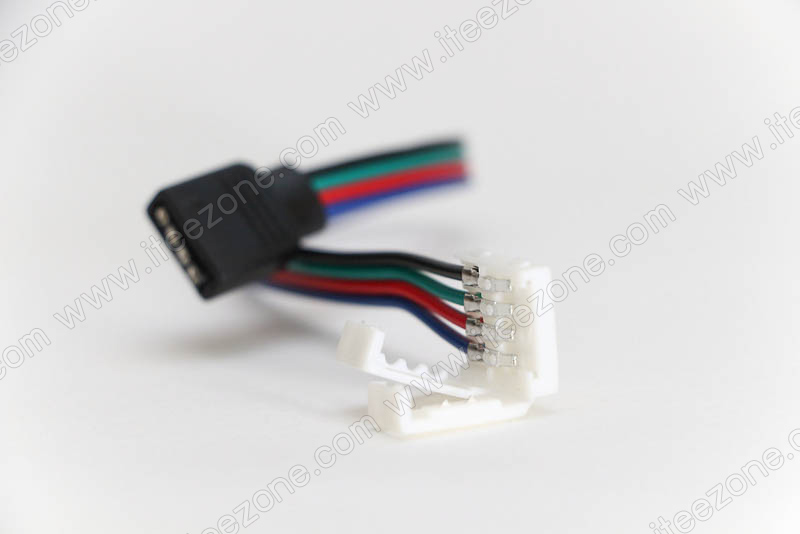 Connector 4 pin แบบมีสายไฟ เชื่อมกับกล่องควบคุม