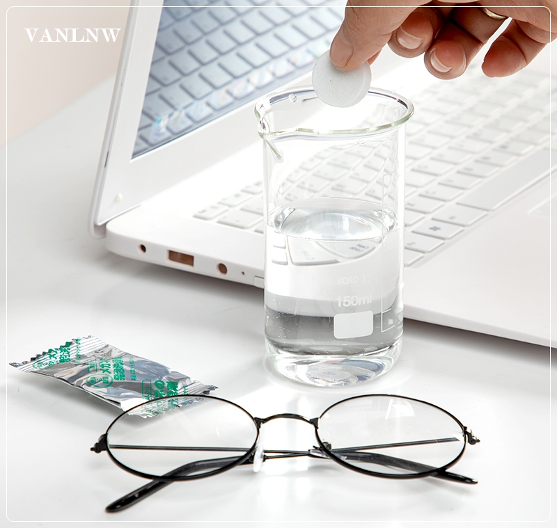 เม็ดฟู่ทำความสะอาดแว่นตา FUDO CHEMICAL น้ำยาทำความสะอาดแว่นตา จากประเทศญี่ปุ่น ด้วยพลังเอนไซม์และออกซิเจนสามารถขจัดคราบได้อย่างล้ำลึก