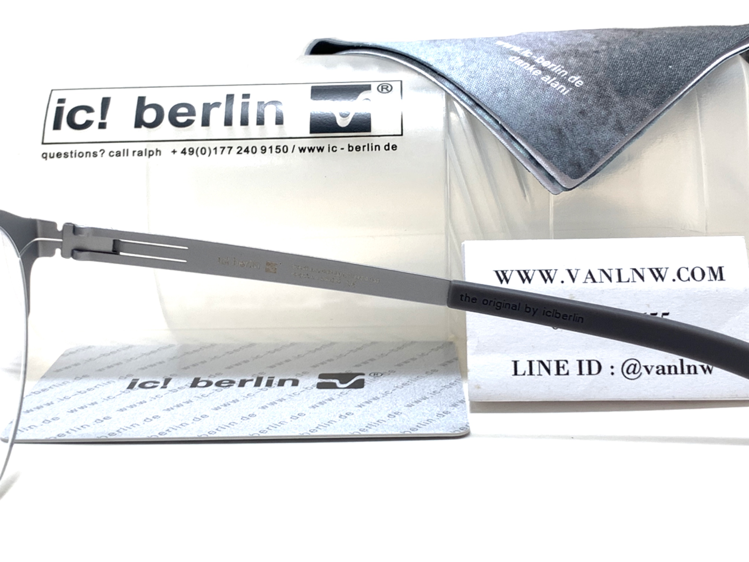 แว่นสายตา ic berlin model nameless 14 chrome 51-21 <เงิน>