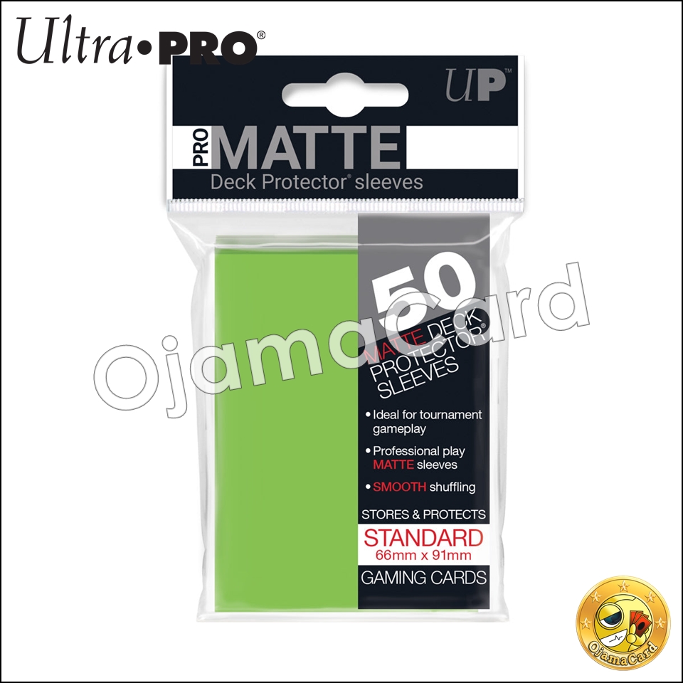 Ultra•Pro PRO-Matte Standard Deck Protector Sleeves (50ct) — Lime Green