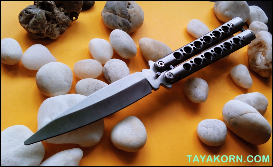 มีดซ้อมควง บาลีซองลองไอซ์แลนด์ ฺLONG ICELAND Balisong TRAINER Knife