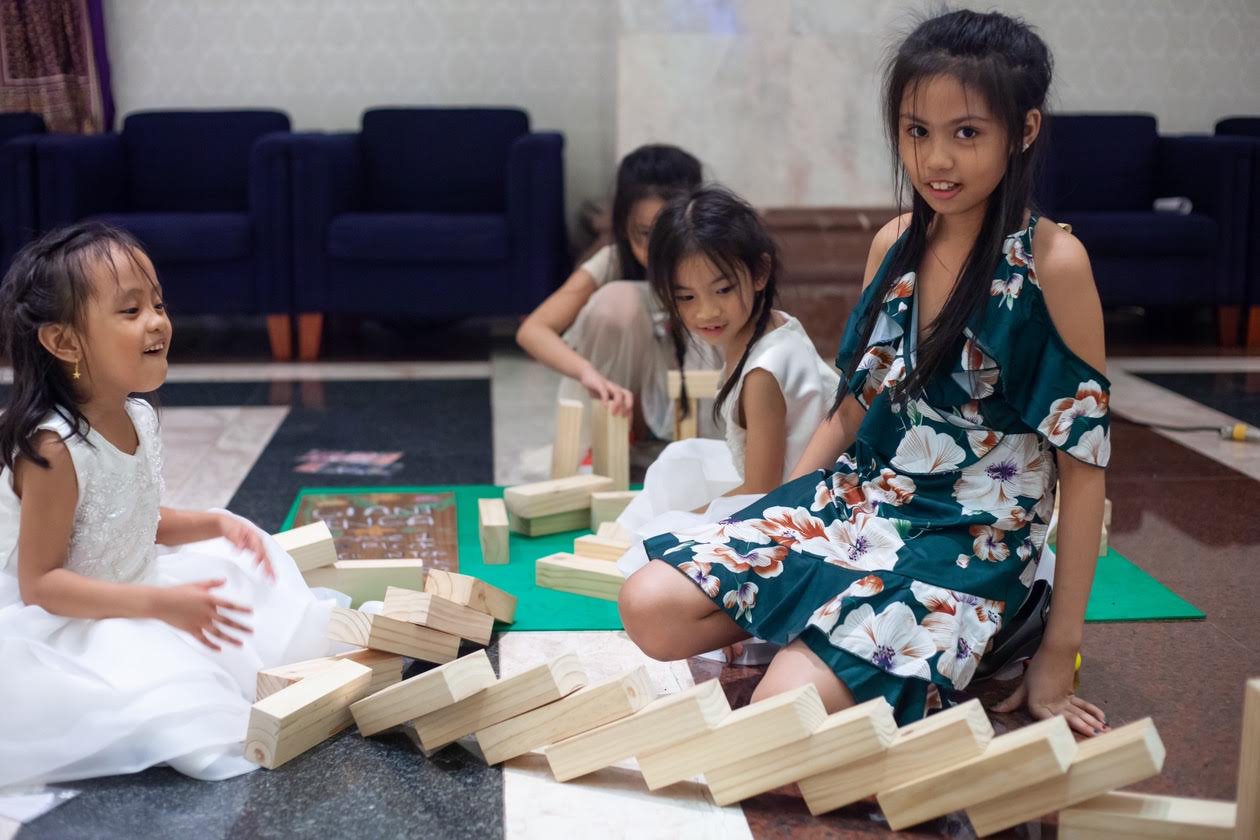 Stack Wooden Tower size 72 cm. ไม้สน (ตึกถล่ม ขนาดใหญ่พิเศษ สูง 72 ซม.)