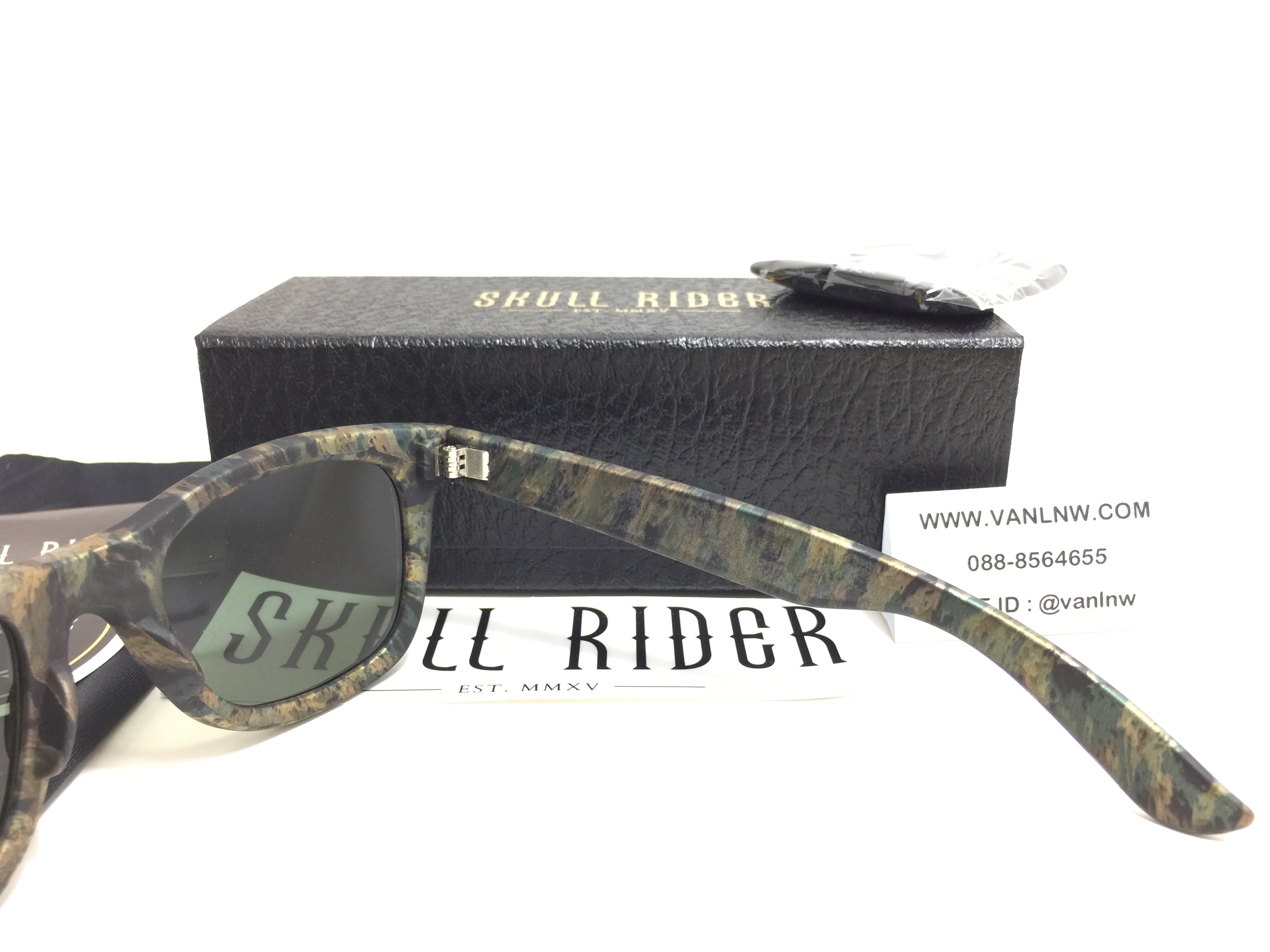แว่นกันแดด SKULL RIDER รุ่น Rubber Jade Green Shadow <Skull-41>