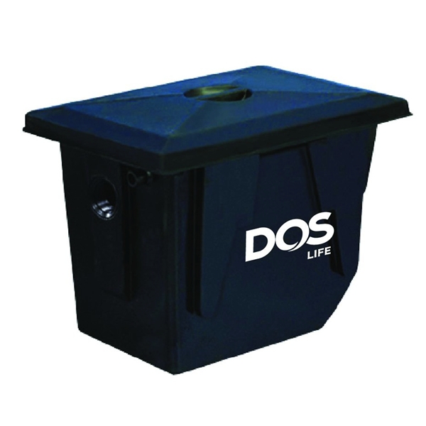 ถังดักไขมัน ชนิดฝังใต้ดิน ขนาด 90 สีกรม (DGT/U 90) DOS GT-02 กรม