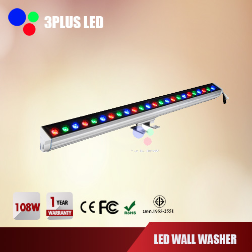 LED Wall washer 1m. 108W RGB 220V DMX