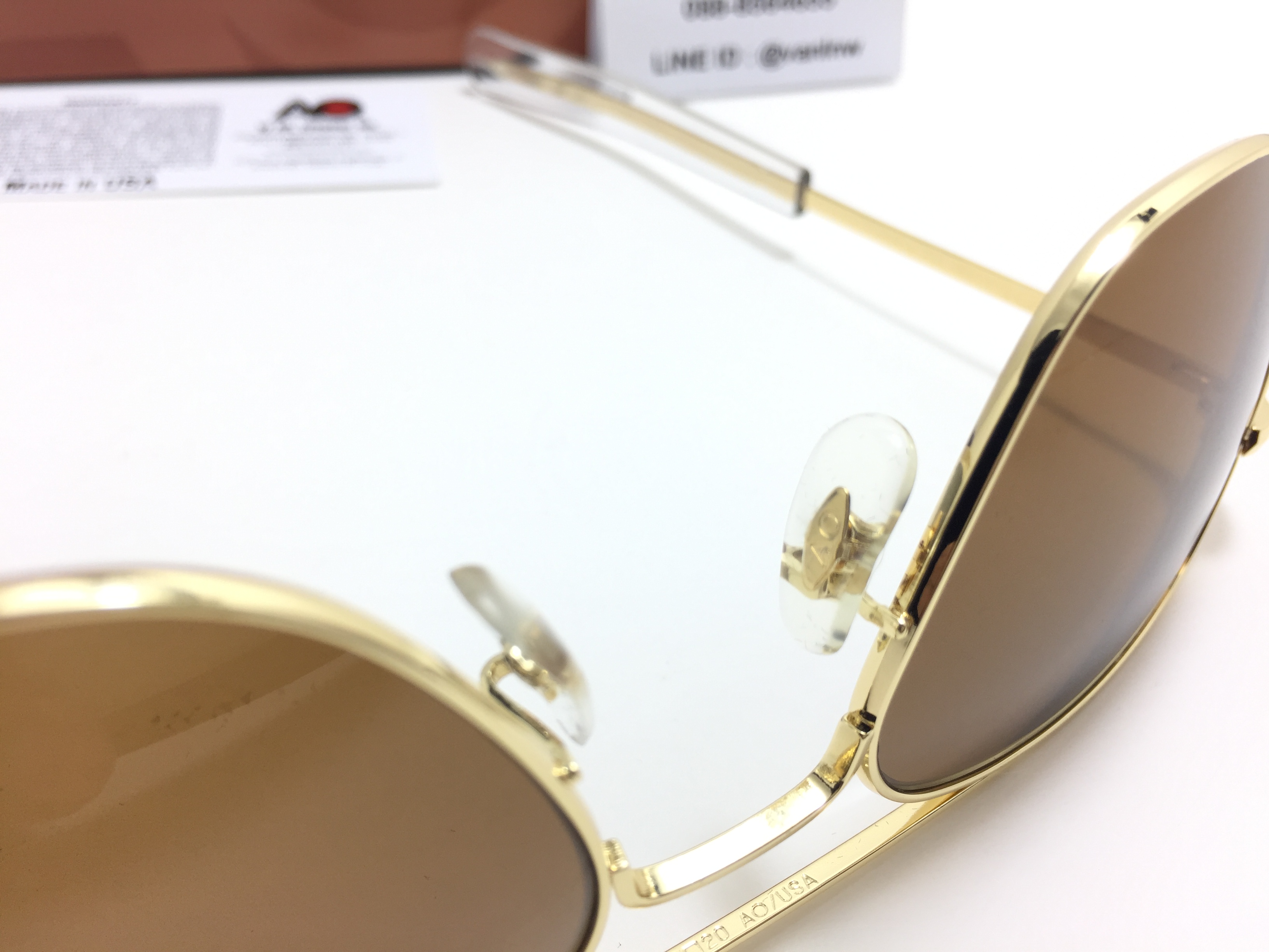 แว่นกันแดด Ao Original Pilot 55 -20 140 (usa) ชา