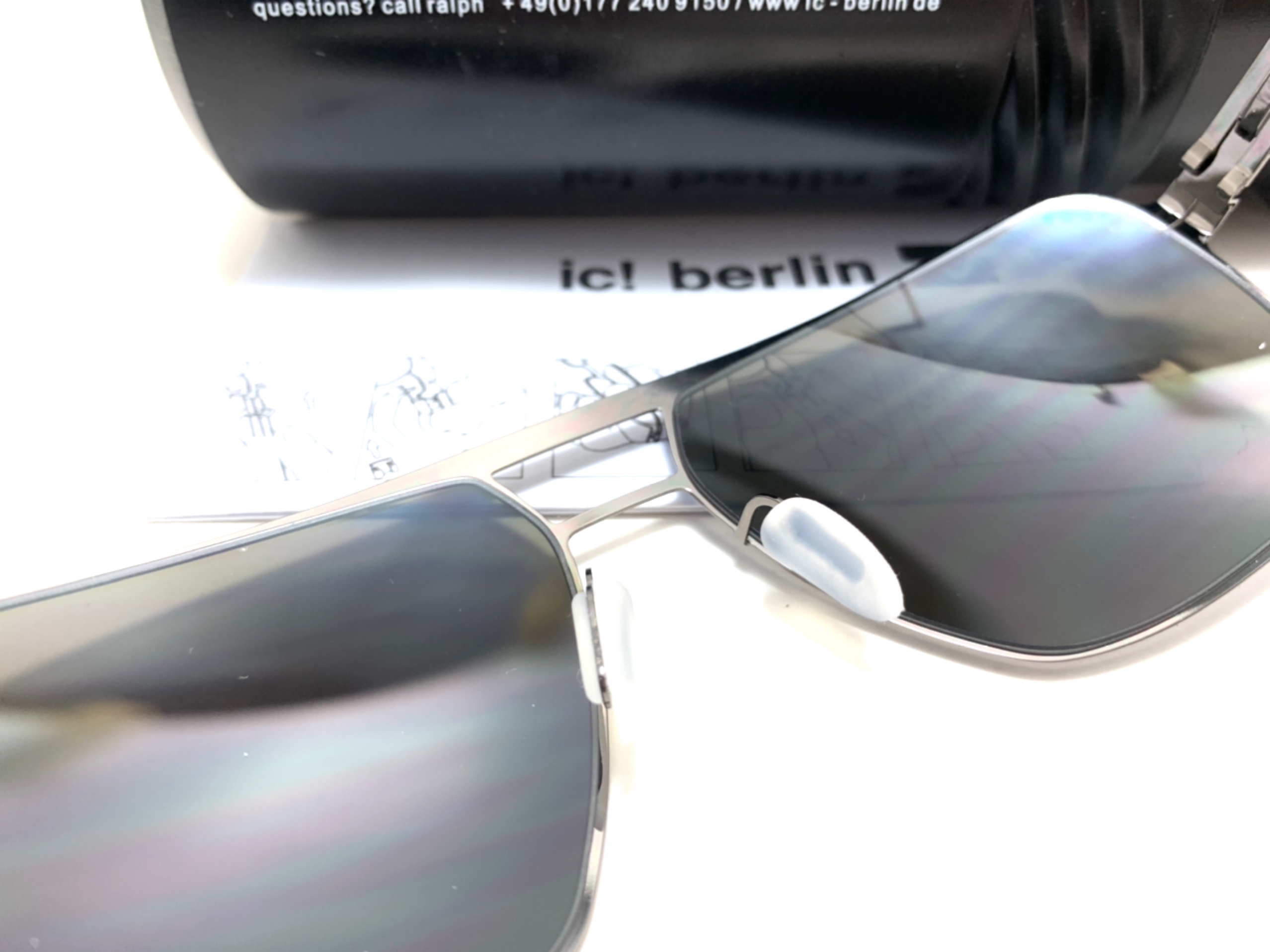 แว่นกันแดด ic berlin Marcel E.gun 60-15 <ปรอทน้ำเงิน>