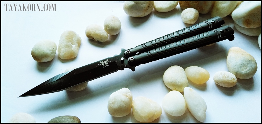 มีดควง แบล็คมิชิลิน ฺBlack Mishilin Balisong Knife TKBS-BM6