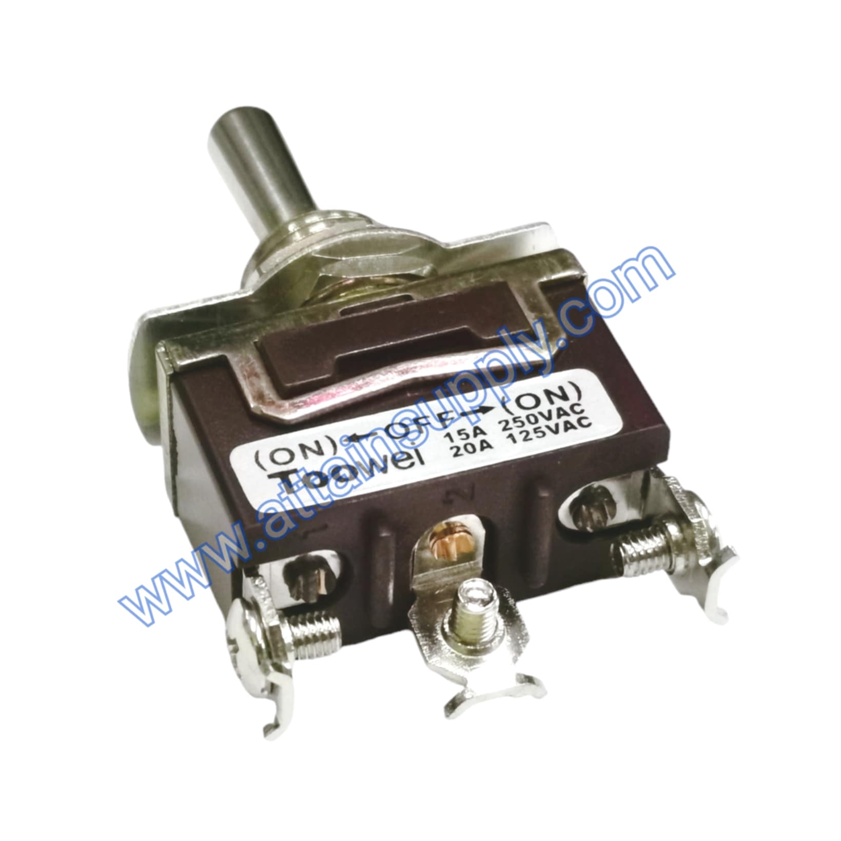 สวิทช์โยก (ON)-OFF-(ON) 3ขา-แบบขันน็อต***รุ่นเด้งกลับ Toowei