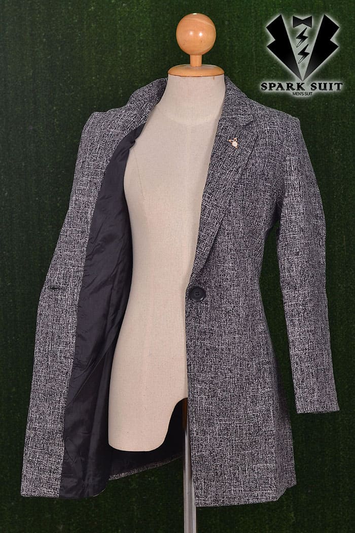 สูทผู้หญิง มีน้ำหนัก กระเป๋าหน้า พร้อมส่ง 2XL*แถมเข็มกลัด