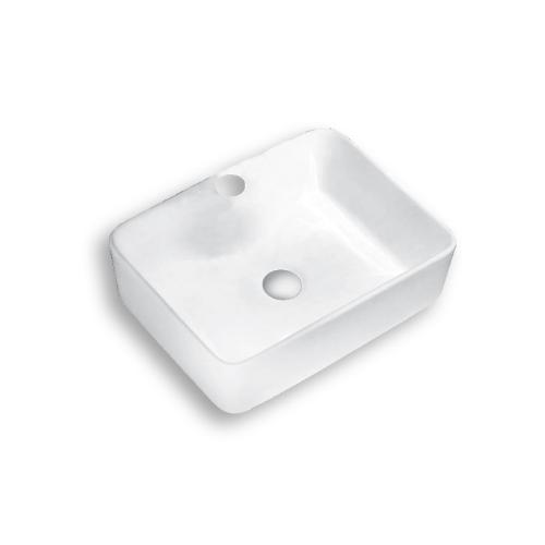 อ่างล้างหน้าบนเคาน์เตอร์ SLIM SQUARE รุ่น S55003/BASIN 503 สีขาว SOSUCO sosuco