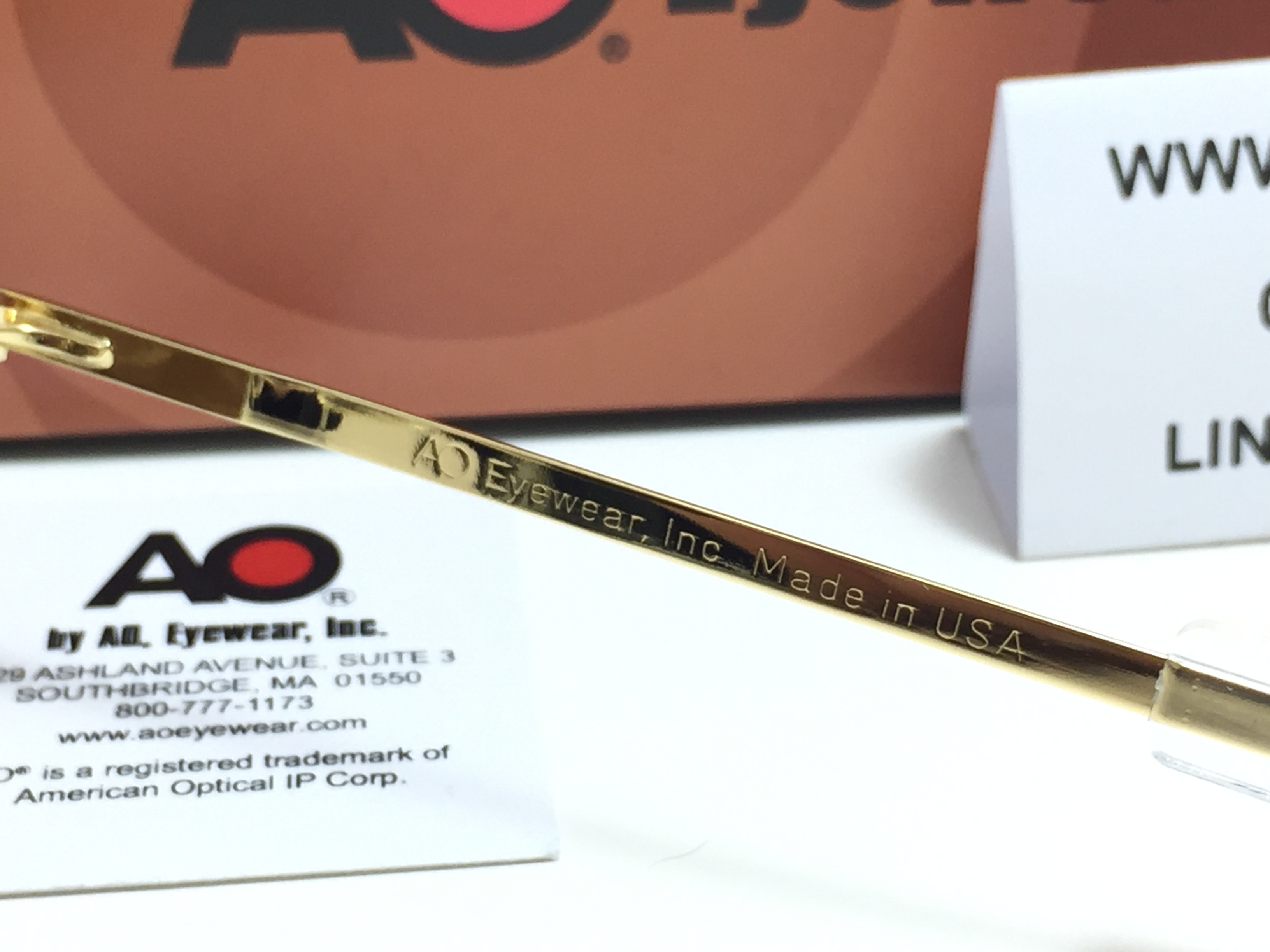 แว่นกันแดด Ao Original Pilot 55 -20 140 (usa) ชา