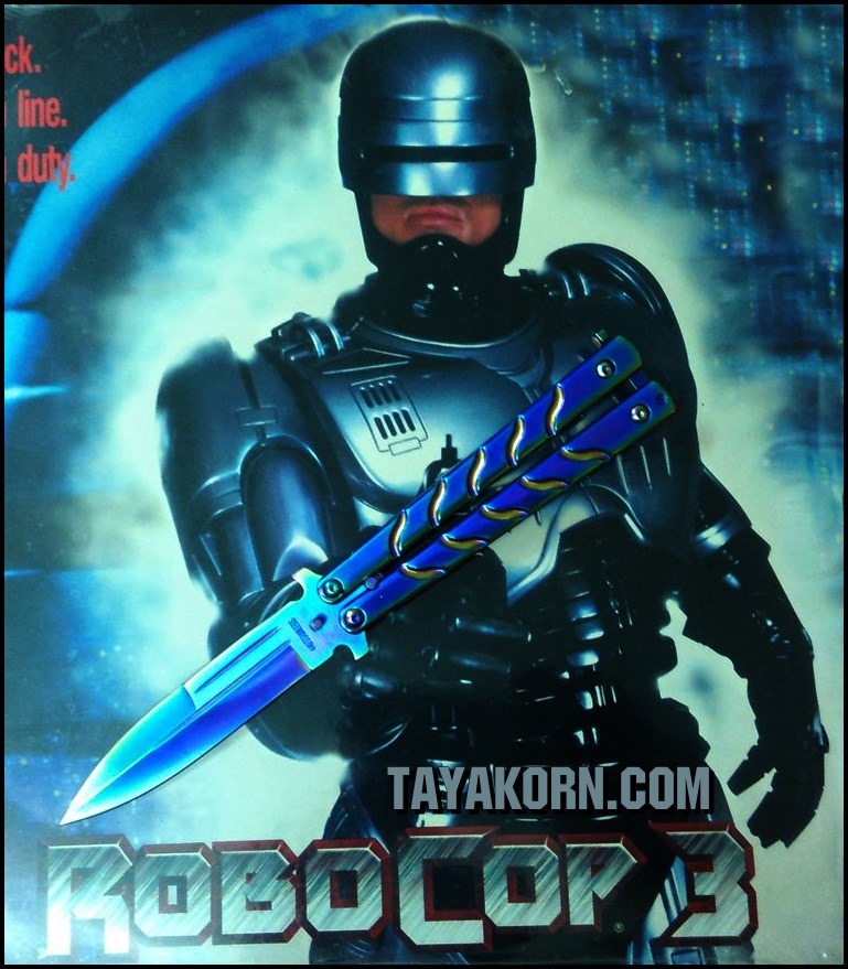 มีดBalisong TKBS 009X The Robocop Rainbow