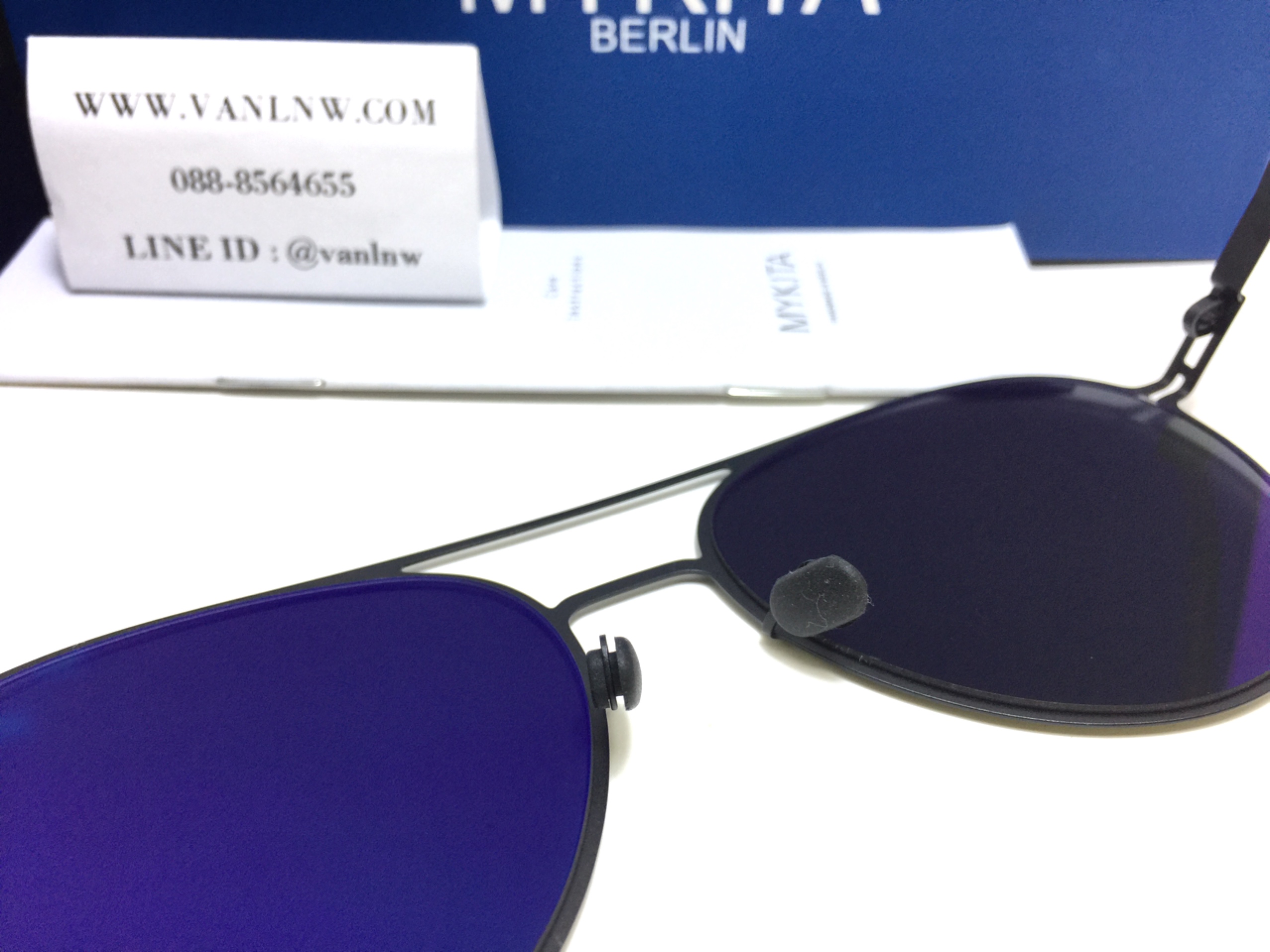 แว่นกันแดด MYKITA JOLAN Black/Pitch Black <ดำ>